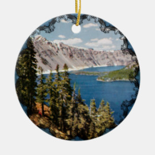 Crater Lake Oregon Schmuck Keramik Ornament
