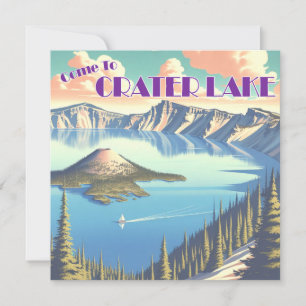 Crater Lake Vintage Poster