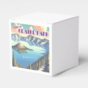 Crater Lake Vintage Poster Geschenkschachtel