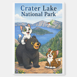 Crater National Park Magnet von Catnaps-N-Chaos