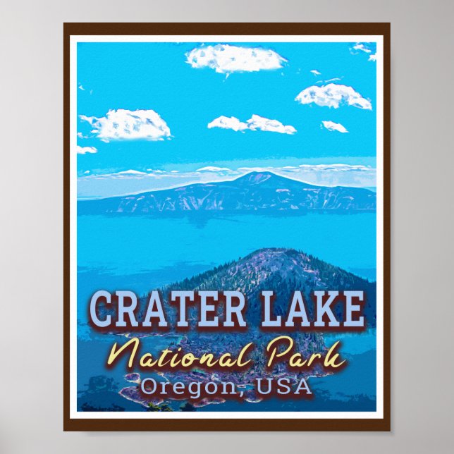 CRATER SEE NATIONAL PARK - OREGON USA POSTER (Vorne)