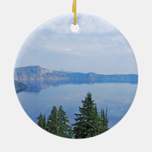 Crater See Oregon Keramik Ornament (Hinten)