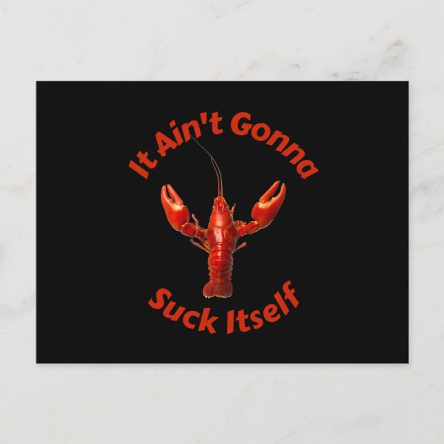 Crawdad It Aint Gonna Sind zum Kotzen sich selbst  Postkarte (Vorderseite)