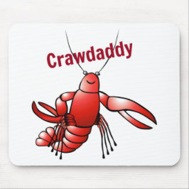Crawdaddy Red Crayfish Mousepad