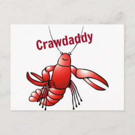 Crawdaddy Red Crayfish Postkarte
