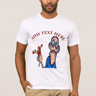 Crawfisg Cartoon, fügen Sie Text Adult Schürze hin T-Shirt