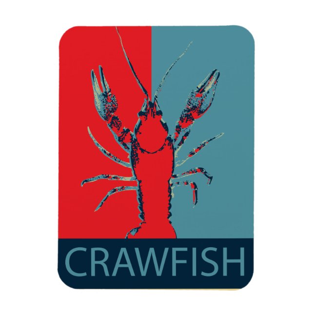 Crawfish B. Crawfish Foto Magnet (Vertikal)