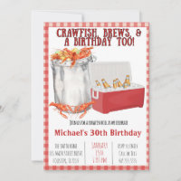Crawfish Boil - 30. Geburtstag - Party Einladung