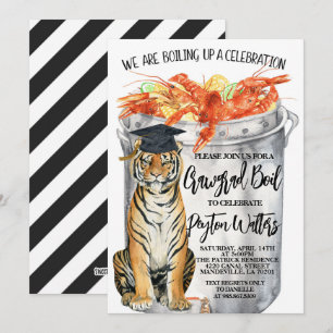 Crawfish Boil Abschluss Einladung