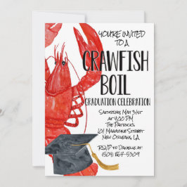 Crawfish Boil Abschluss Einladung