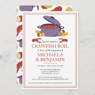 Crawfish Boil Couples Showingparty Einladung