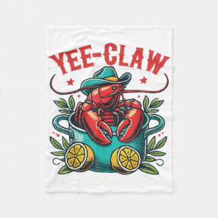 Crawfish Boil Cowboy Hat Texas Louisiana Party Yee Fleecedecke
