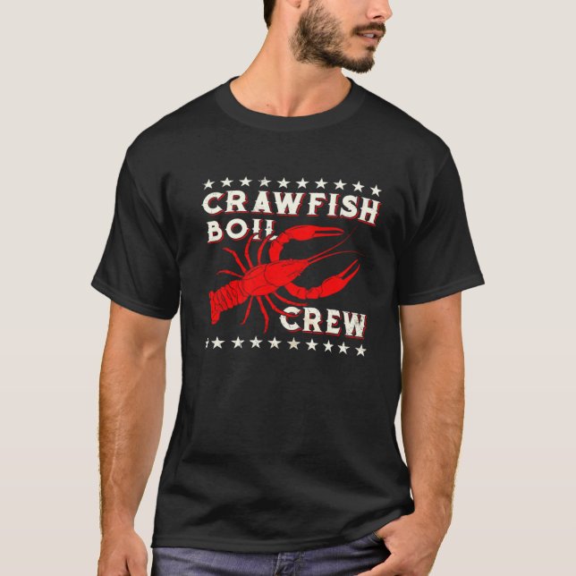 Crawfish Boil Crew  Cajun  For Men Mardi Gras T-Shirt (Vorderseite)