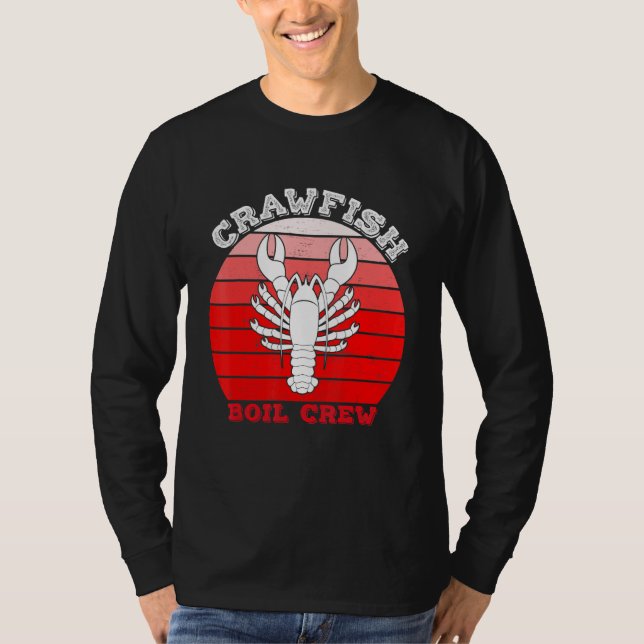 Crawfish Boil Crew Meeresfrüchte Cajun Crayfish Lo T-Shirt (Vorderseite)
