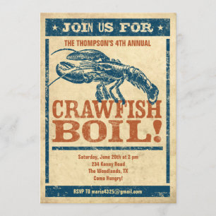 Crawfish Boil Einladungen