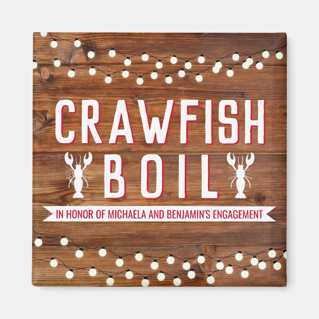 Crawfish Boil Engagement Partei für Unterstützung Magnet (Vorne)