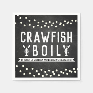 Crawfish Boil-Engagement-Partei Serviette
