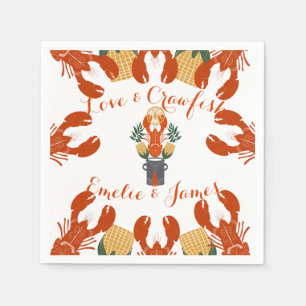 Crawfish Boil Engagement Party & Crawfish Liebe Serviette