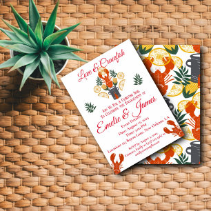 Crawfish Boil Engagement Party - Meeresfrüchte-Coo Einladung