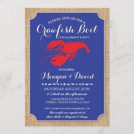 Crawfish Boil Engagement Party Shower Lobster Einladung