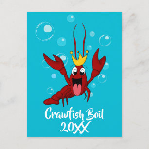 Crawfish Boil Family Wiedersehen Einladung Postkar