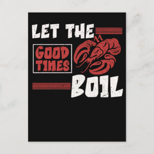 Crawfish Boil Funny Crayfish Cook Lobsters Postkarte