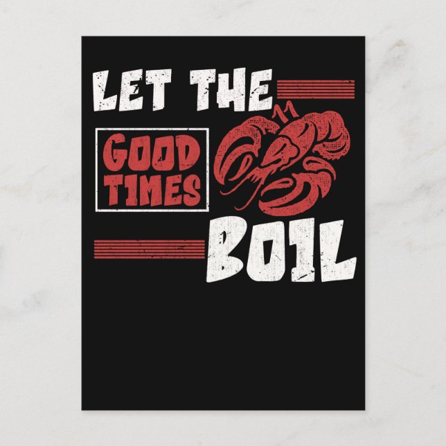 Crawfish Boil Funny Crayfish Cook Lobsters Postkarte (Vorderseite)