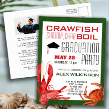 Crawfish Boil GRAD Foto Meeresfrüchte Party Einlad