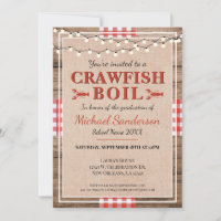 Crawfish Boil Hummer Graduierungsparty Rustikal