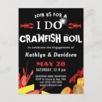 Crawfish Boil I DO Engagement Party Einladung