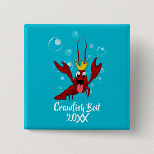 Crawfish Boil Jährliche Wiedersehen-Partys Button