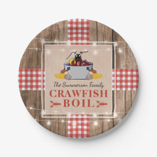 Crawfish Boil Jährliches Party Rustic Picnic Pappteller