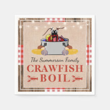 Crawfish Boil Jährliches Party Rustic Picnic