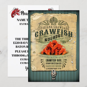 Crawfish Boil / Jeglicher Fall Einladung