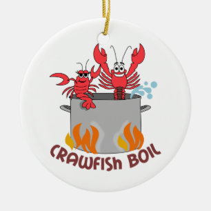 Crawfish Boil Keramik Ornament