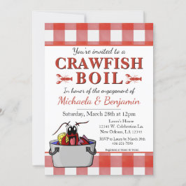 Crawfish Boil Lobster Grillparty Einladung
