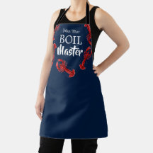 Crawfish Boil Master Dark Blue Custom Funny Koch