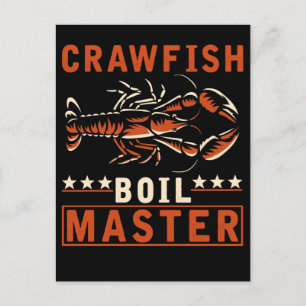 Crawfish Boil Meister Funny Crayfish Koch Postkarte