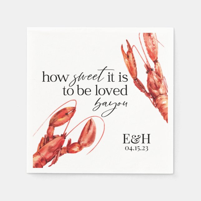 Crawfish Boil Napkin Serviette (Vorderseite)