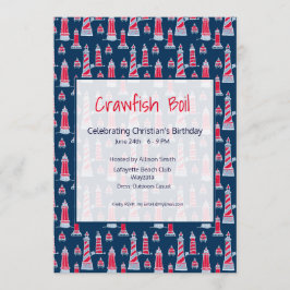 Crawfish Boil oder Clambake zum Geburtstag Einladu Einladung