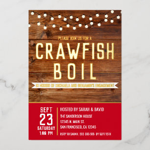 Crawfish Boil Paare Einladung