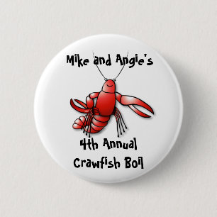 Crawfish Boil Party Button