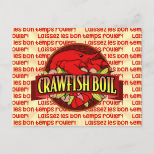 Crawfish Boil Party Einladung Postkarte