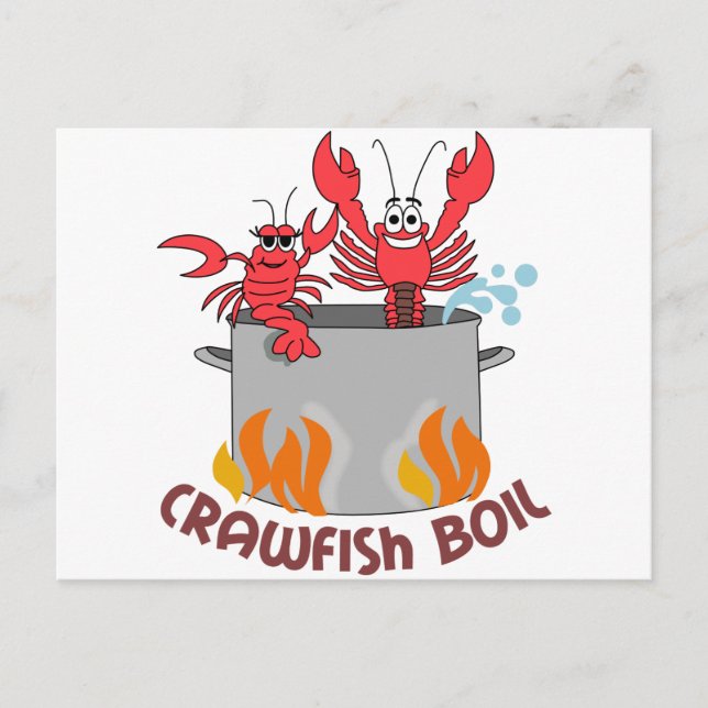 Crawfish Boil Postkarte (Vorderseite)