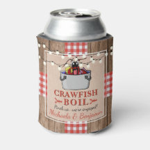 Crawfish Boil Rustikale Paare Engagement Partei