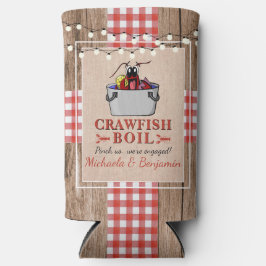 Crawfish Boil Rustikale Paare Engagement Partei Selters Dosenkühler