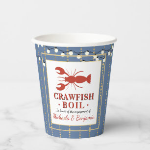 Crawfish Boil Seafood Blue Engagement Party Pappbecher