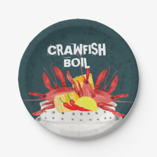 Crawfish Boil Seafood Summer Party Pappteller