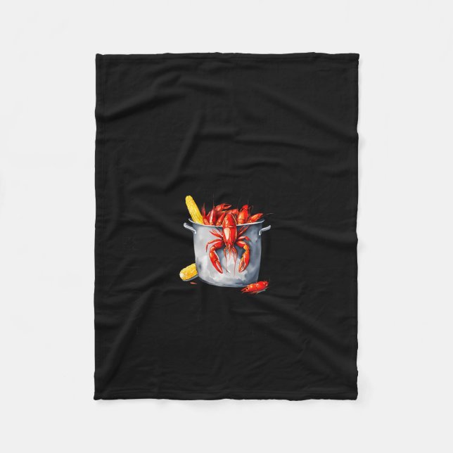 Crawfish Boil Social Club Cajun Seafood Festival S Fleecedecke (Vorderseite)