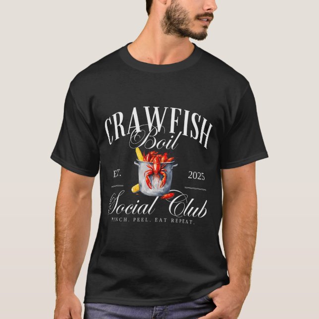 Crawfish Boil Social Club Cajun Seafood Festival S T-Shirt (Vorderseite)